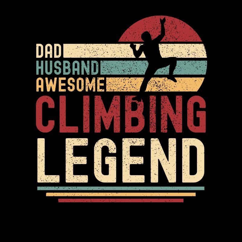 Papa Ehemann Klettern Legende vintage retro