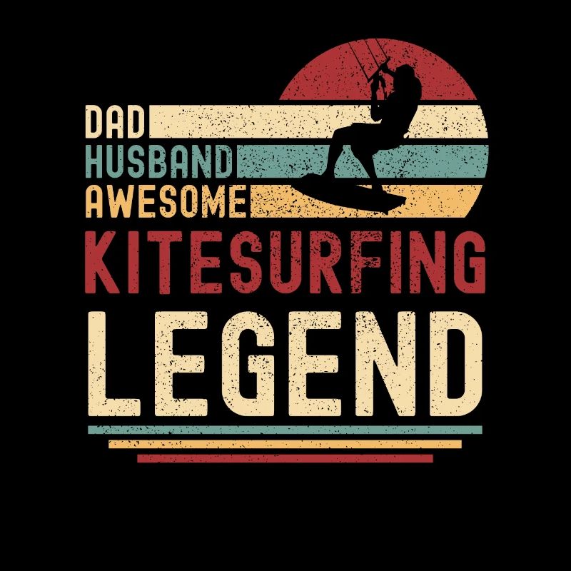 Ehemann Vater Kitesurf Legende Retro Vintage