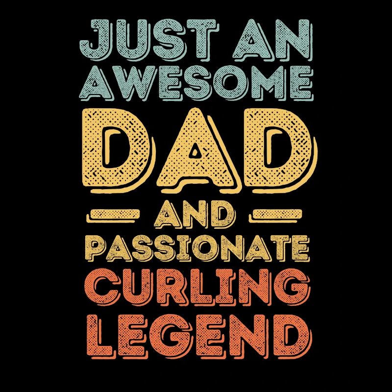 Papa curling rétro