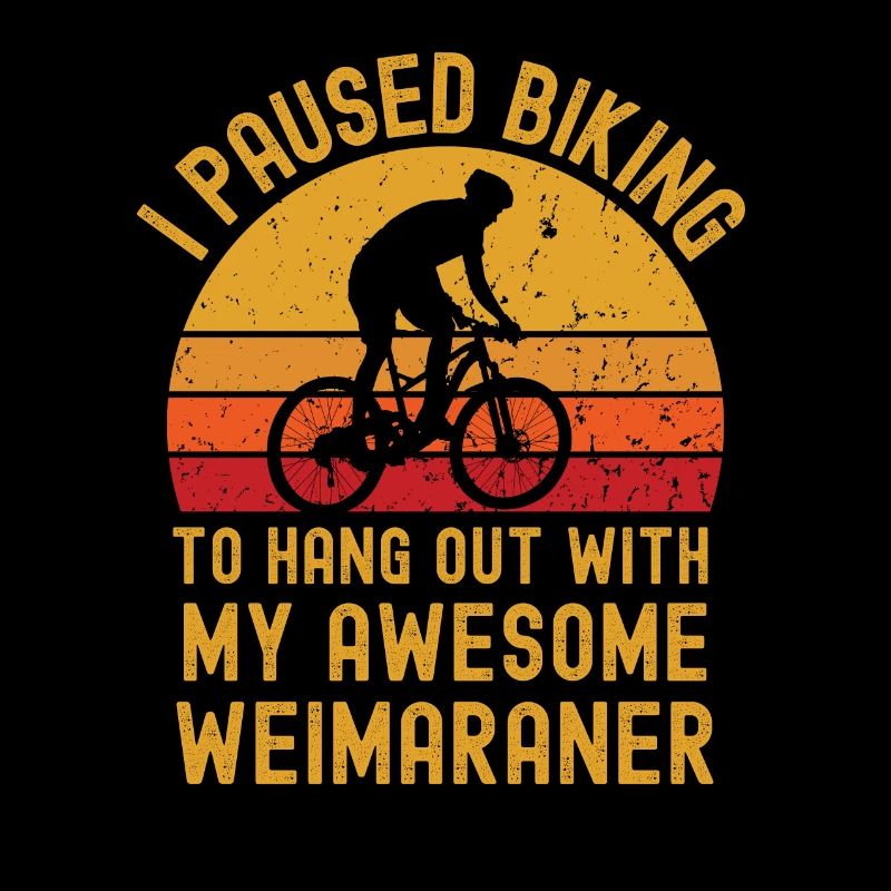 Cyclisme et Weimaraner