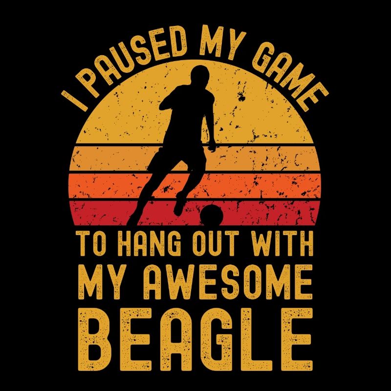 Fußball und Beagle