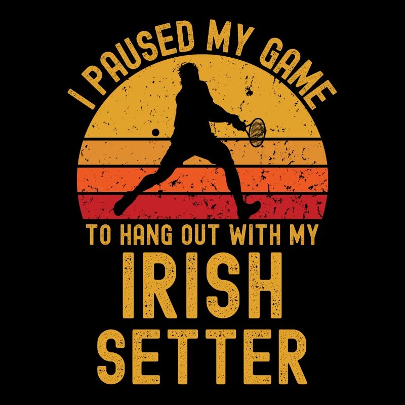 Tennis and Irish-Setter