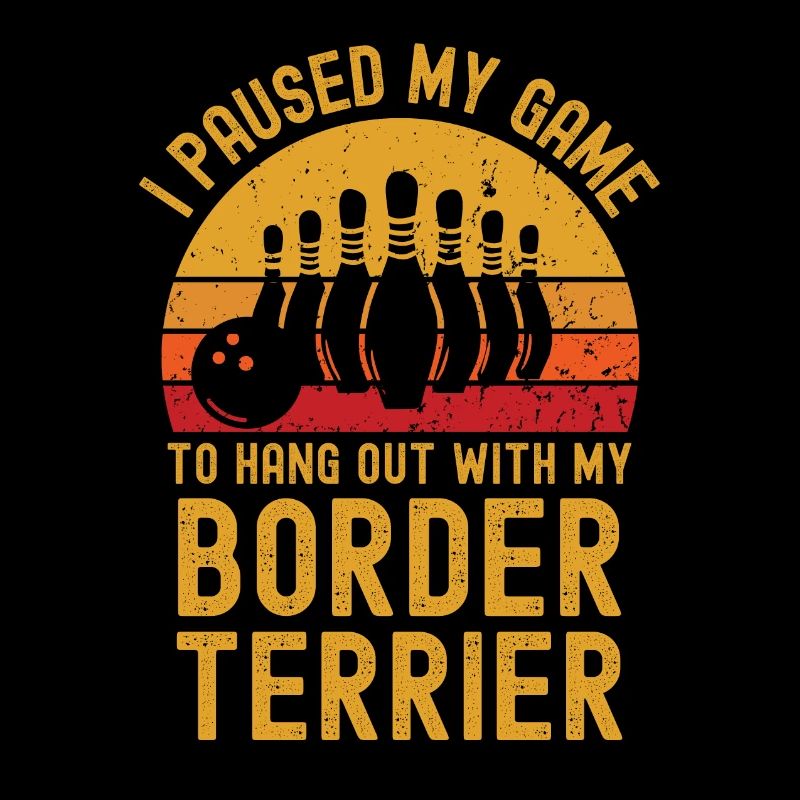 Bowling und Border-Terrier