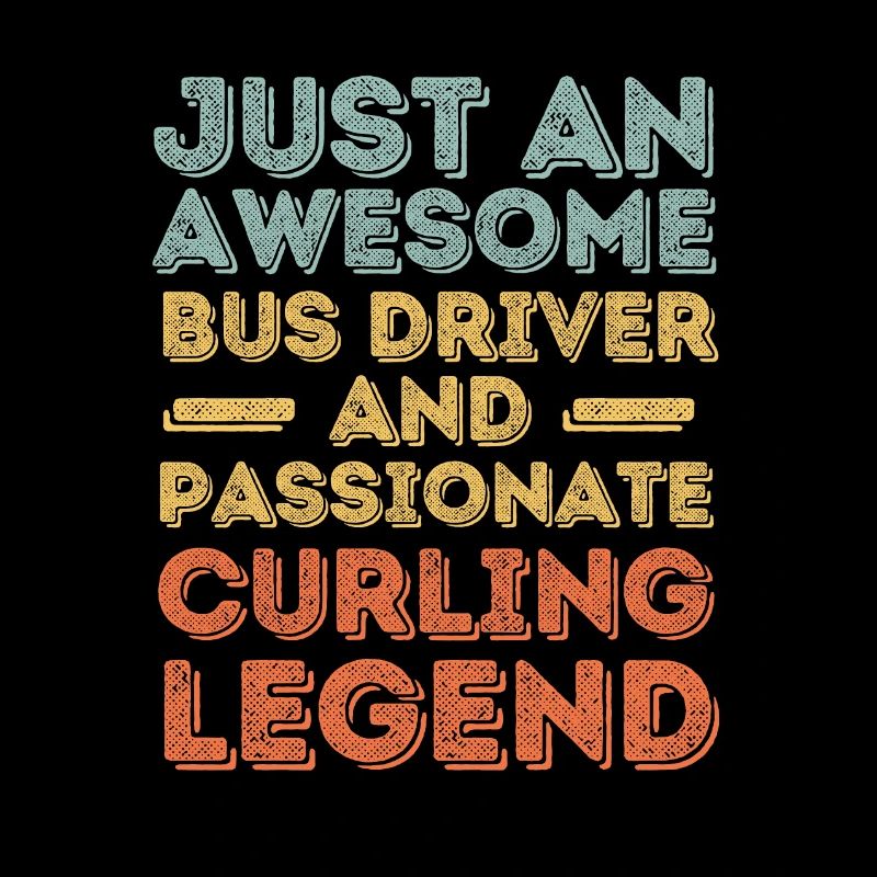 Chauffeur d’autobus curling rétro