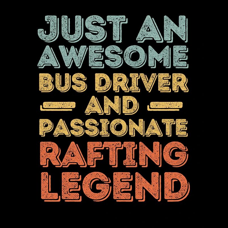 Bus driver rafting retro