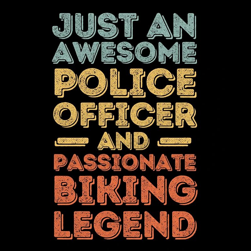 Policier Cyclisme Rétro