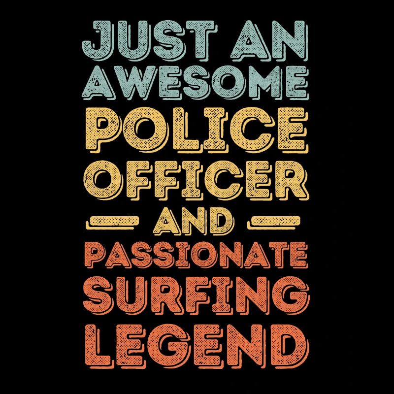 Policier Surf rétro