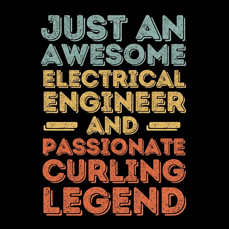 Electrical Engineer Curling retro