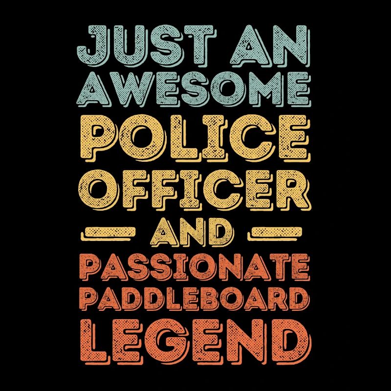 Policeman Paddleboard retro