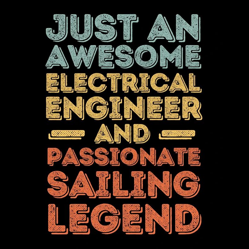 Electrical engineer sailing retro