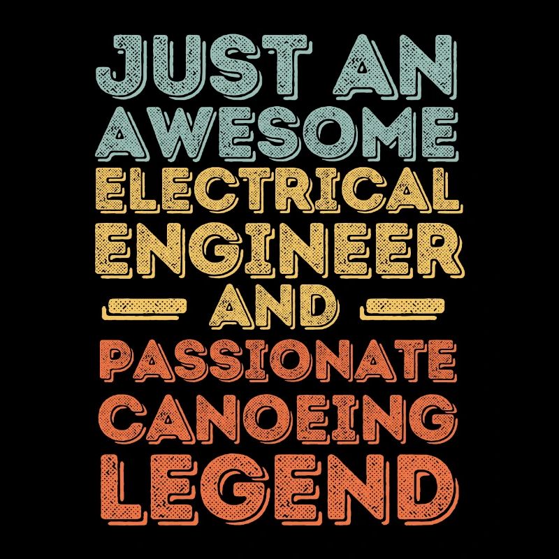 Electrical engineer canoe retro