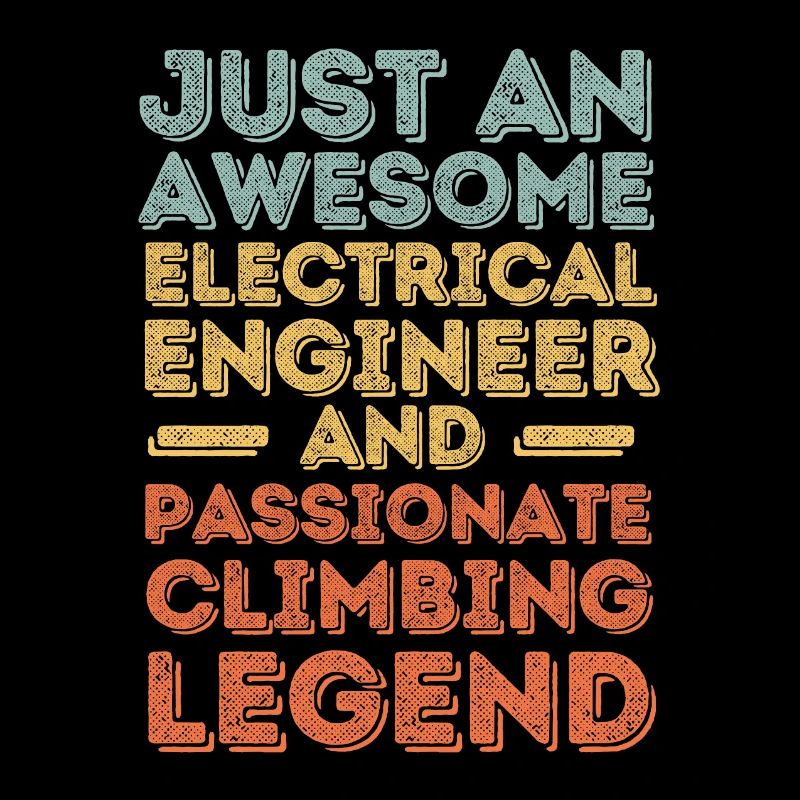 Electrical Engineer Climbing retro