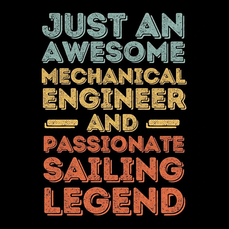 Mechanical Engineer Sailing retro