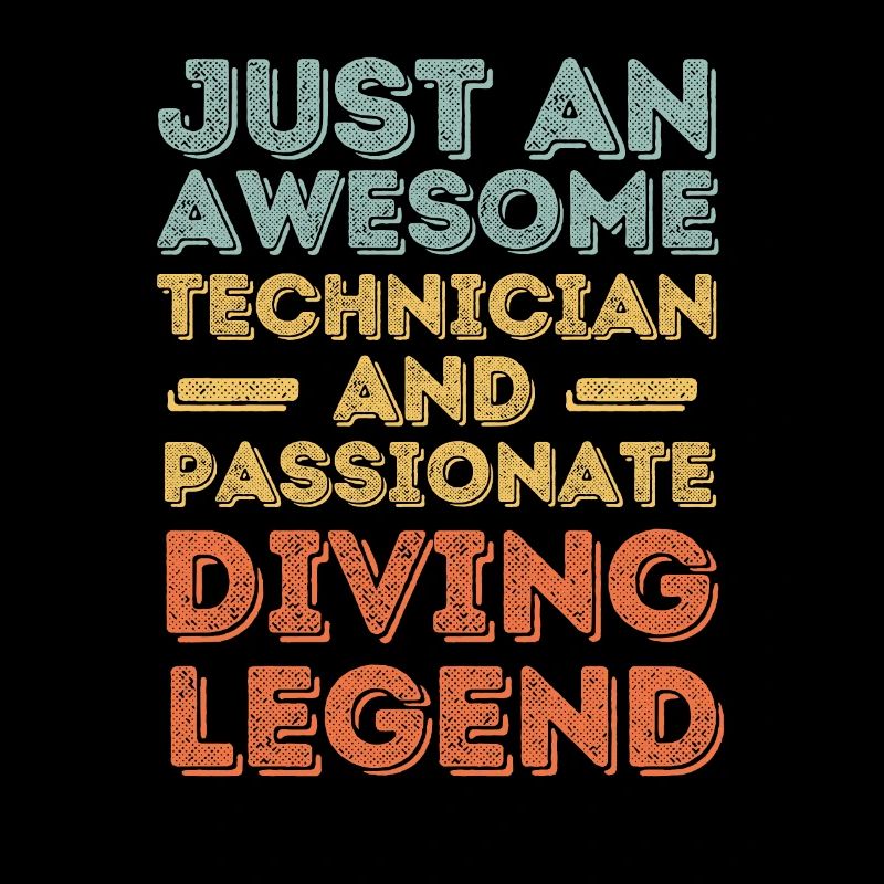 Techniker Tauchen retro