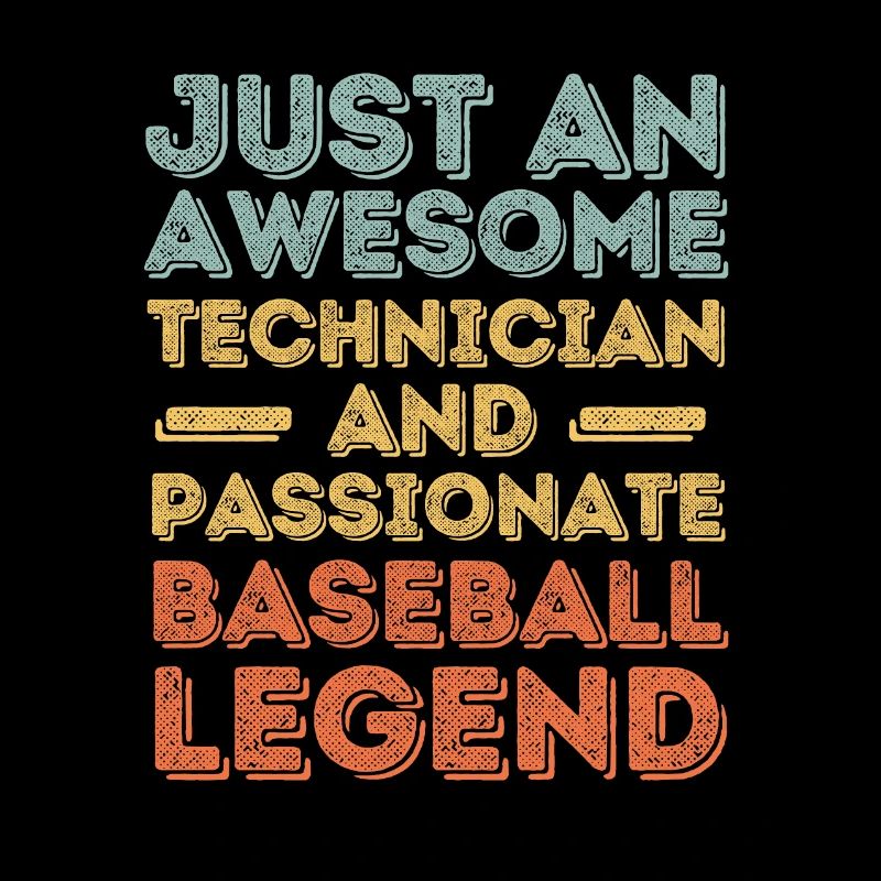 Technician Baseball retro