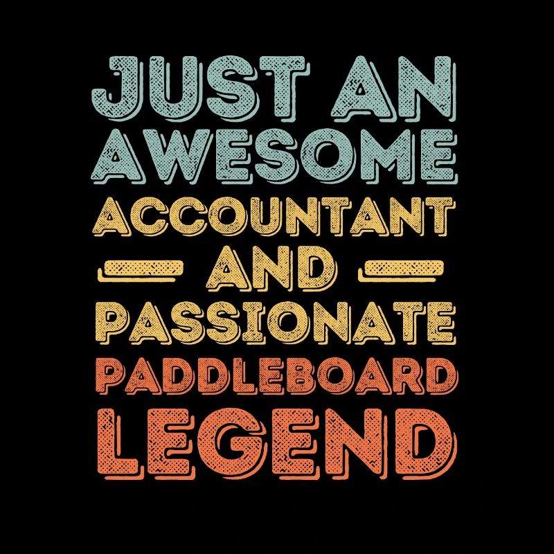 Comptable Paddleboard rétro