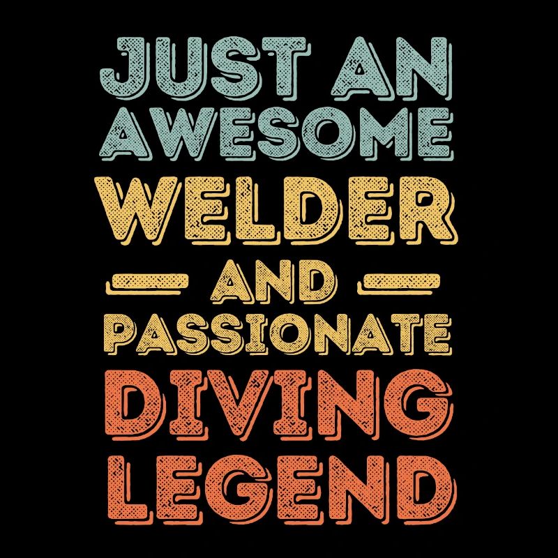 Welder diving retro