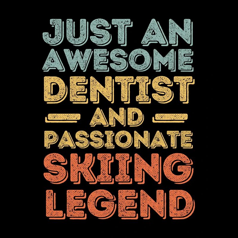 Dentiste Ski rétro
