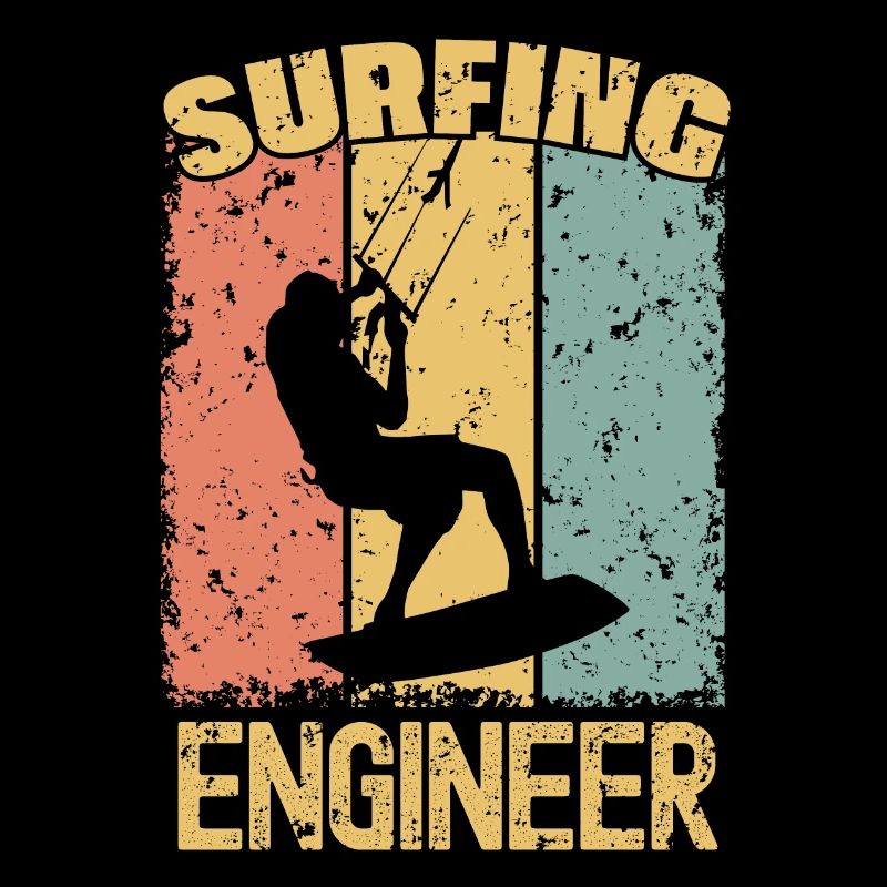 Kitesurfing Engineer retro