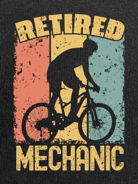 Biking retired mechanic