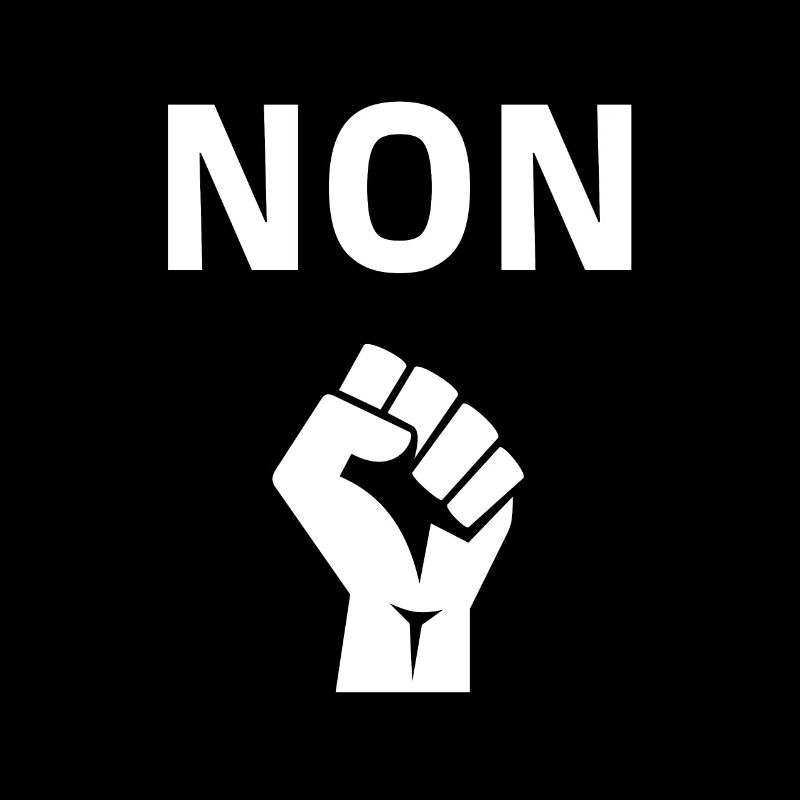 NON dessin pour manif, manifestation, réforme