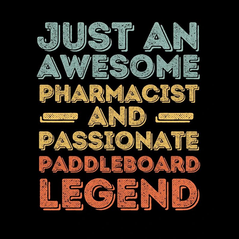 Pharmacist Paddleboard legend retro