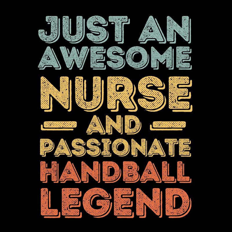 Krankenschwester Handball Legende retro