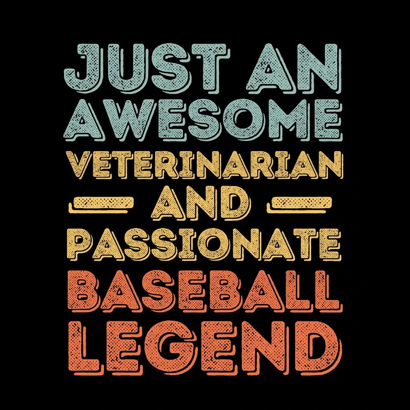 Veterinarian Baseball legend retro