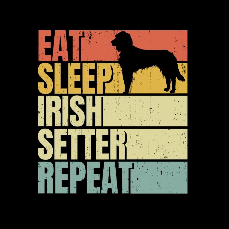 Manger dormir irlandais-setter répéter