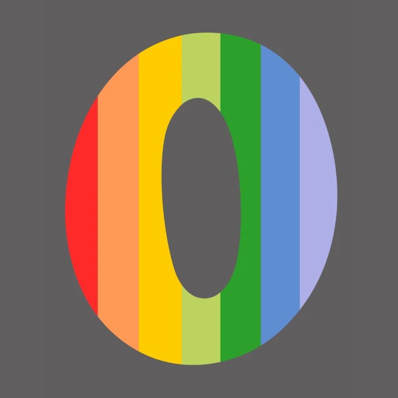 Buchstabe oder Regenbogen