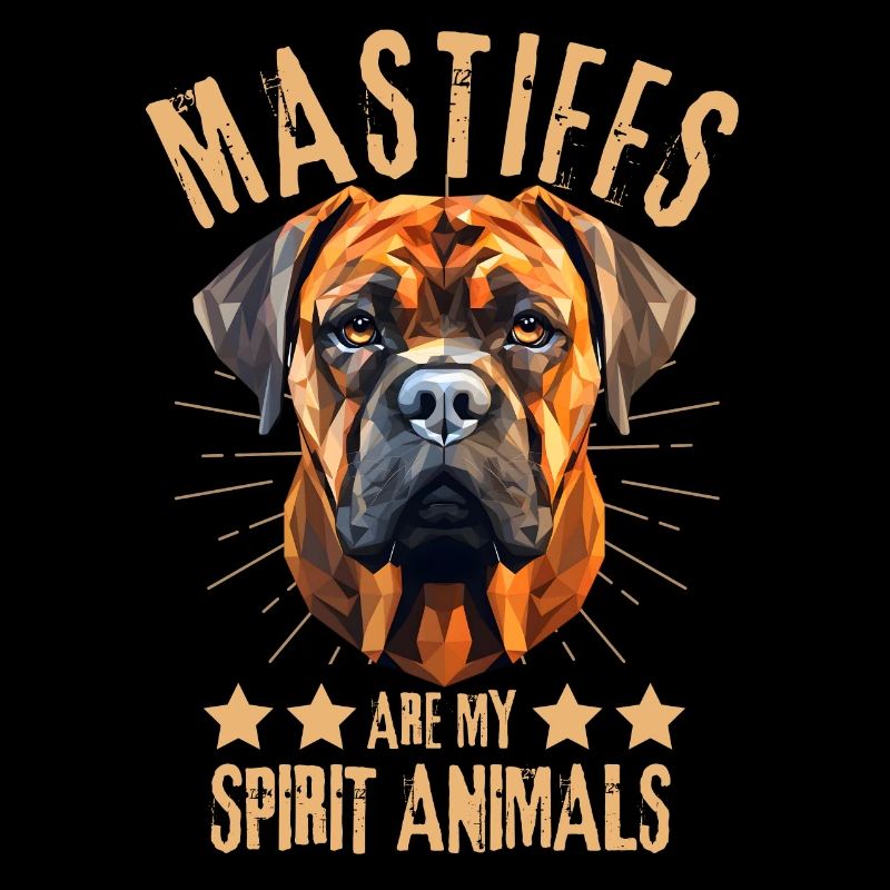 Mastiff Lover Geometry Mastiff Art