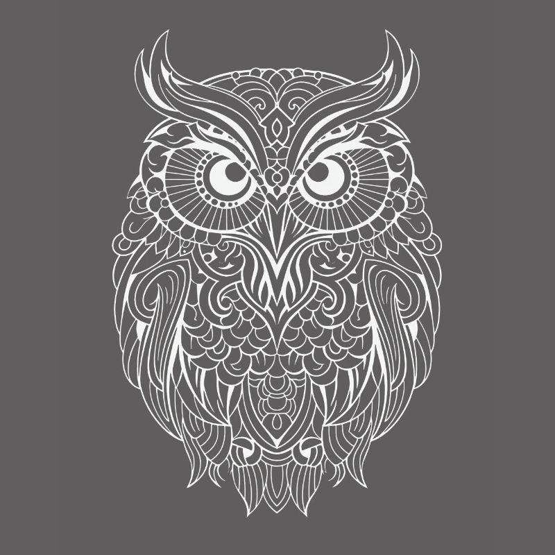 Mythical Magical Boho Owl with Patterns