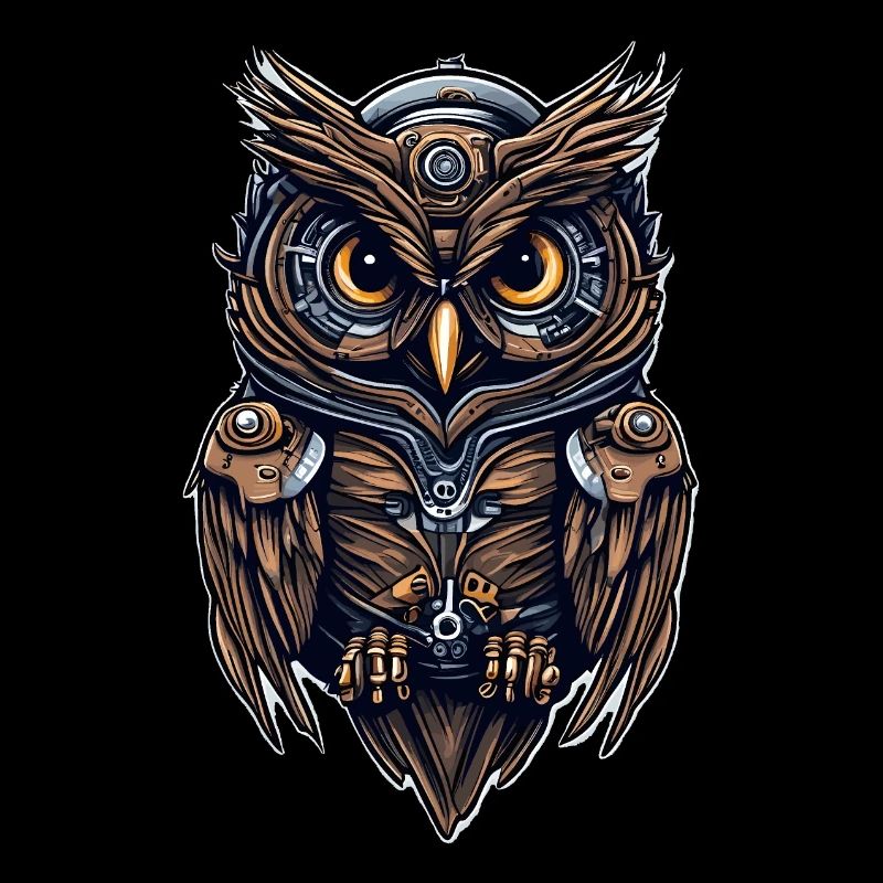 Hibou steampunk
