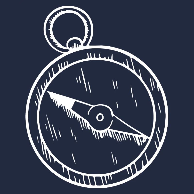 Compass Hand Drawn Cardinal Direction