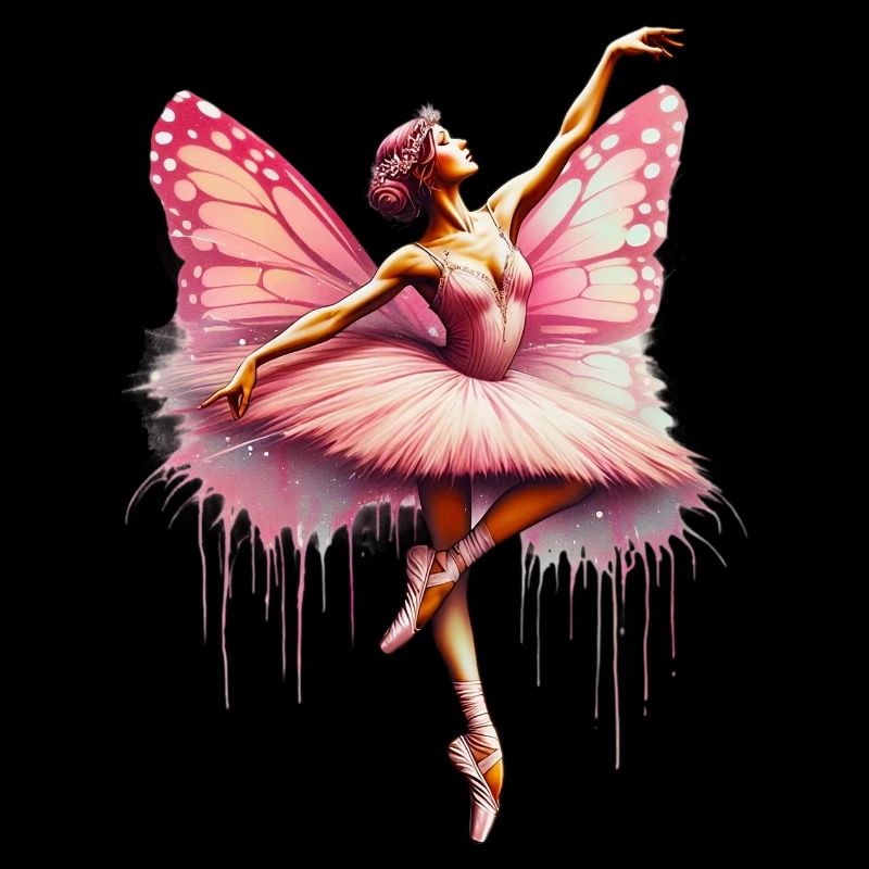 Ballerine avec des ailes de papillon papillon tutu