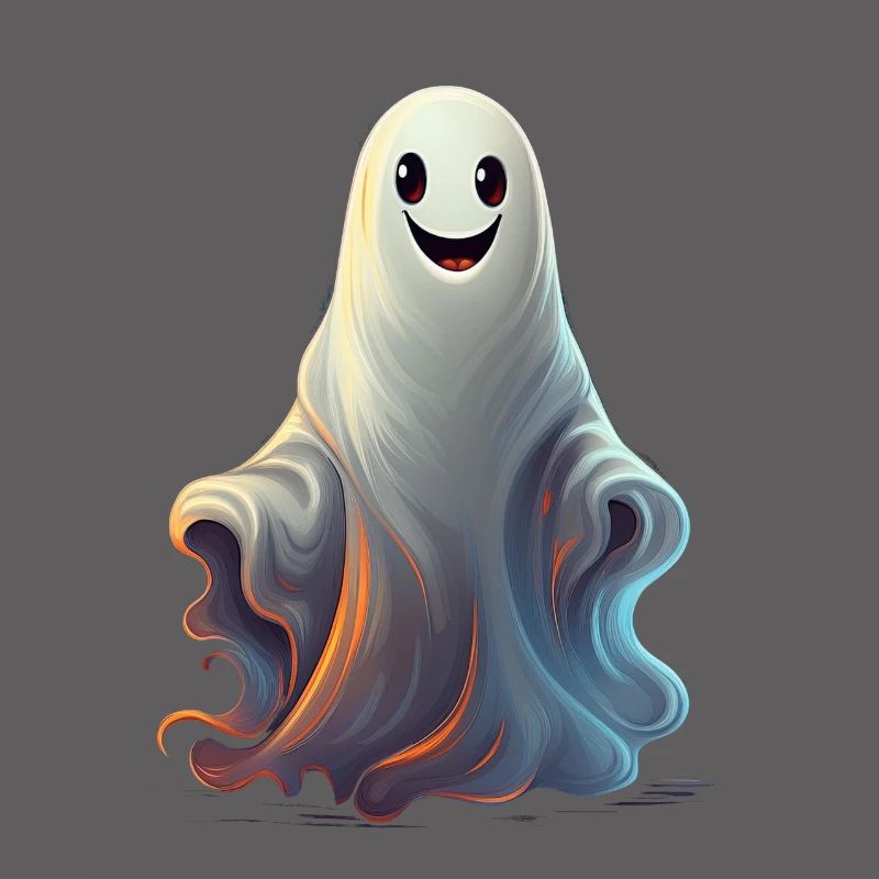 A cute ghost suitable for Halloween