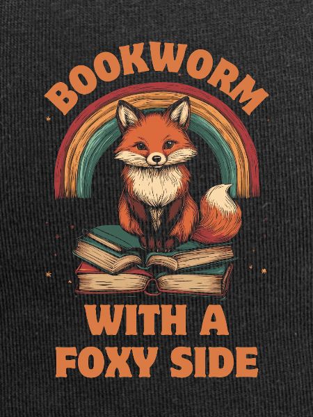 Cute Fox with Books