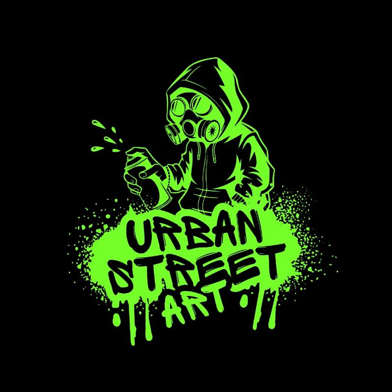 Spray d’art urbain néon