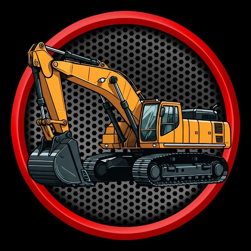 Excavator Construction Site Construction Worker Excavator Driver