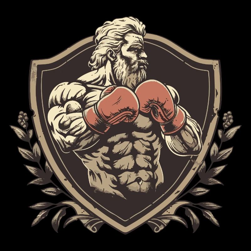 Fighter Boxer MMA Logo