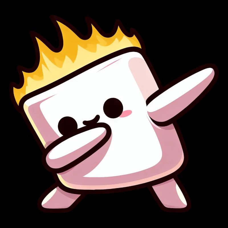 Marshmallow Fire Flame Grilling Dab