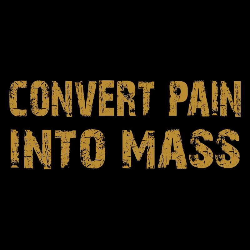Transformez la douleur en masse. Conception de musculation