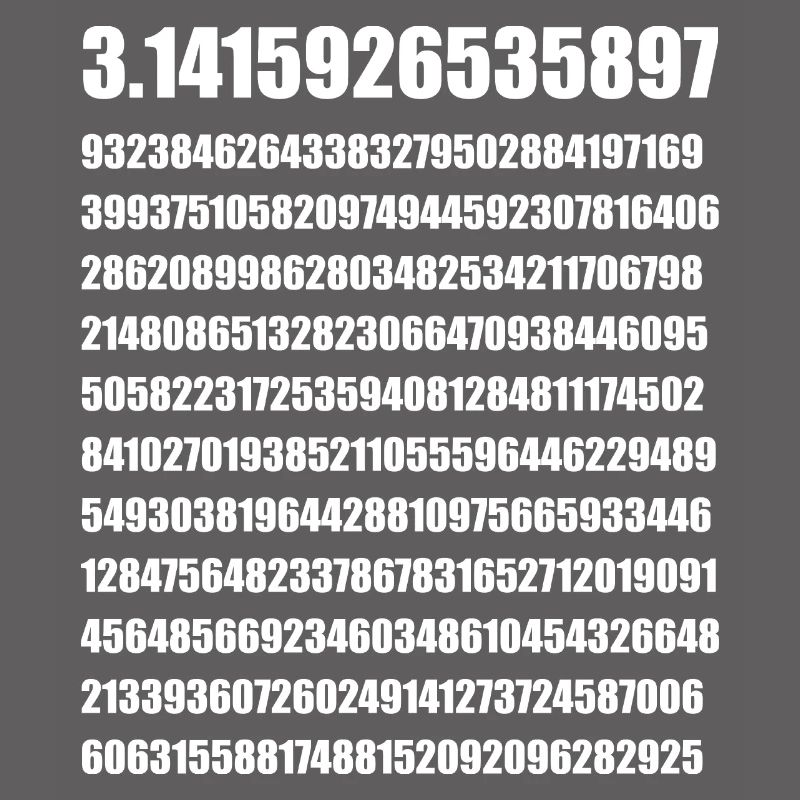 Cadeau de maths Pi Pi
