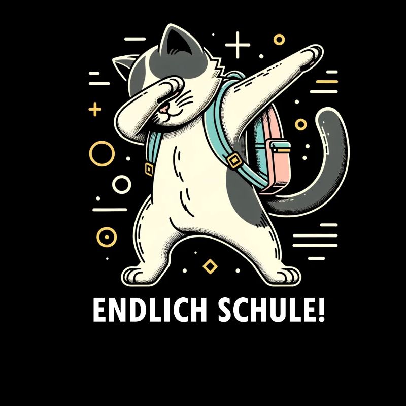 Schule Endlich Katze