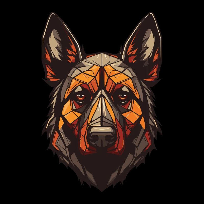 German Shepherd Dog Portrait