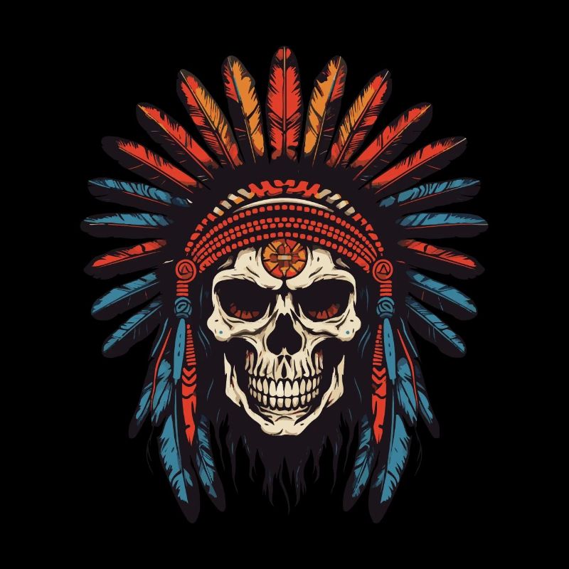 Apache Indian Chief Skull