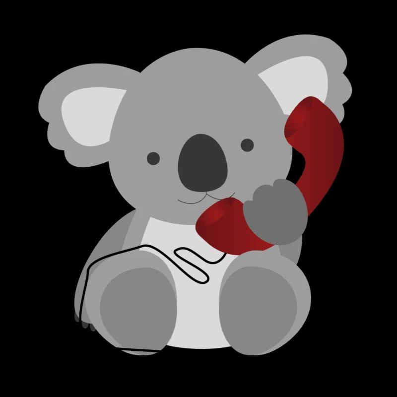 Koala Baby with Phone - Australia - Gift Idea