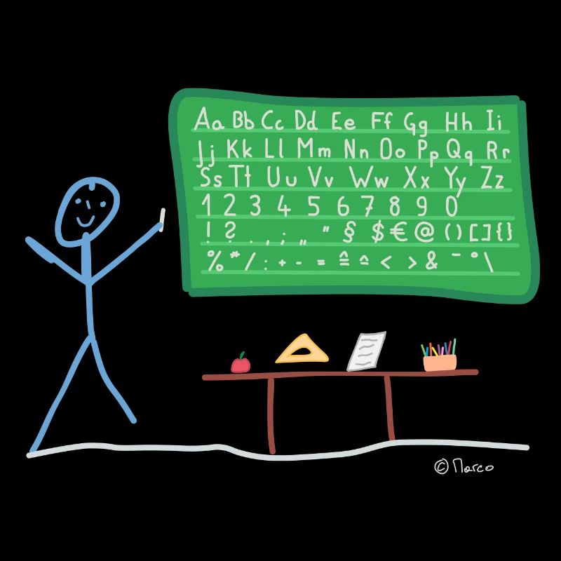 Enseigner la langue d'écriture stickman