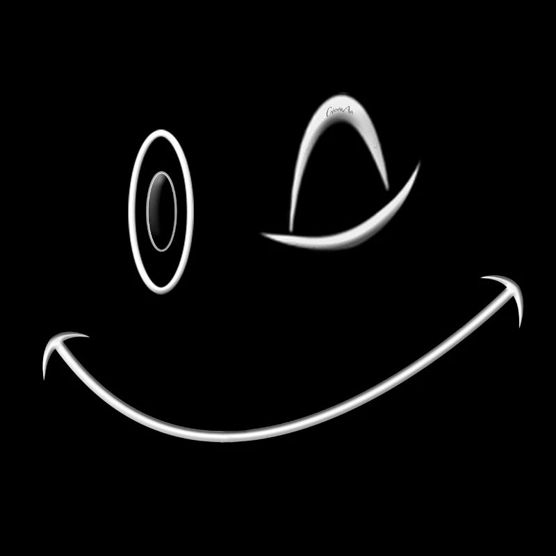 sourire, clin d'oeil moqueur