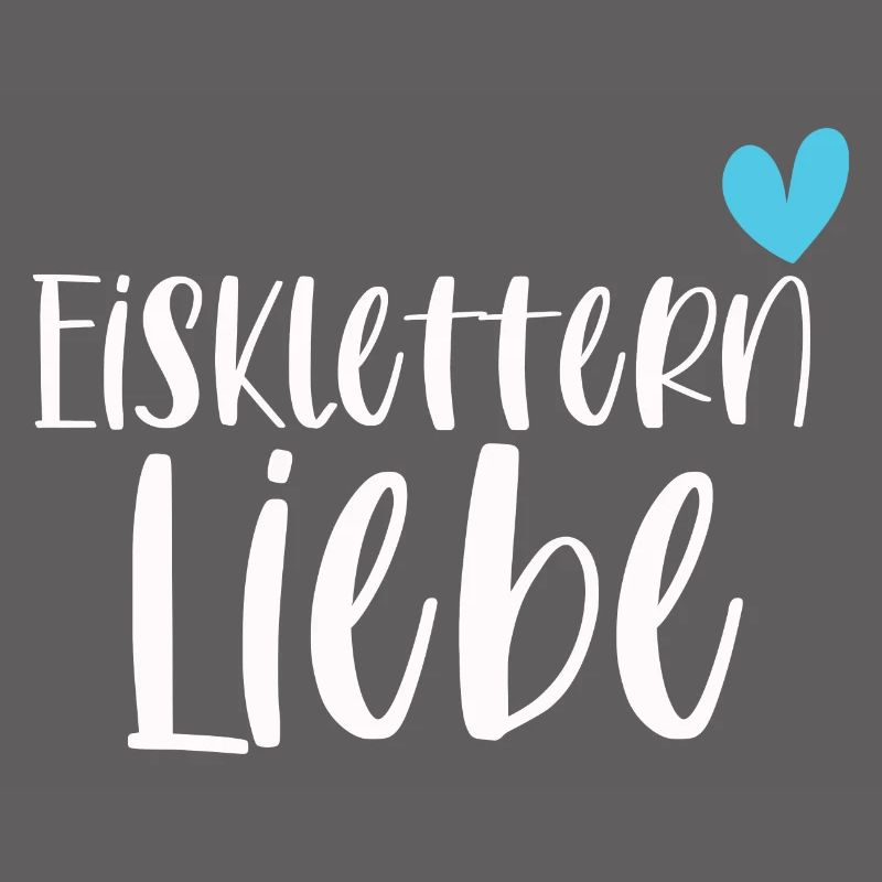 Klettern Eisklettern Liebe Eispickel Geschenk